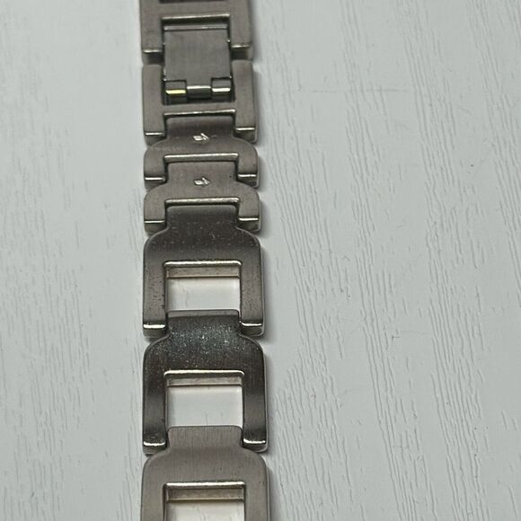 Fossil ES-9246 Ladies Womens Gold Silver Stainless Steel Watch Needs BATTERY - Picture 10 of 10